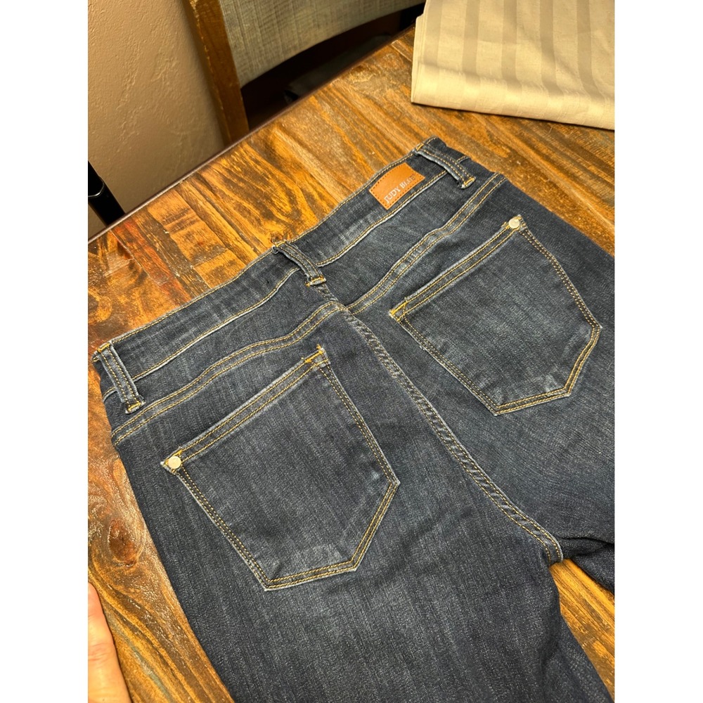 Judy Blue Skinny Fit Dark Wash Raw Hem High Rise Jeans JB82201DK Size 7 28 - Picture 10 of 11